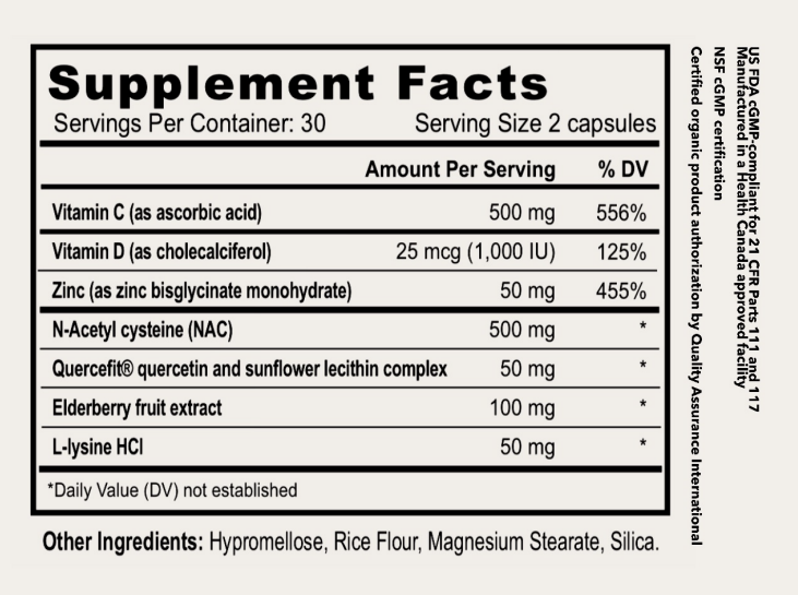 Immune Rx HOLISTIC HEALTH Immune Support – Butterfields Health and Wellness